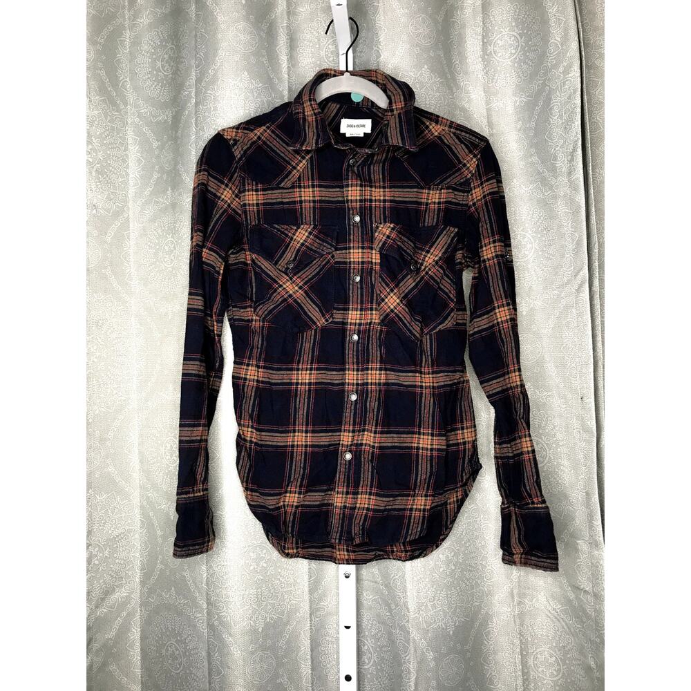 Zadig & Voltaire Therma Car button down flannel